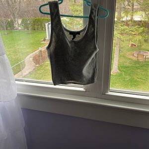Forever 21 gray crop top